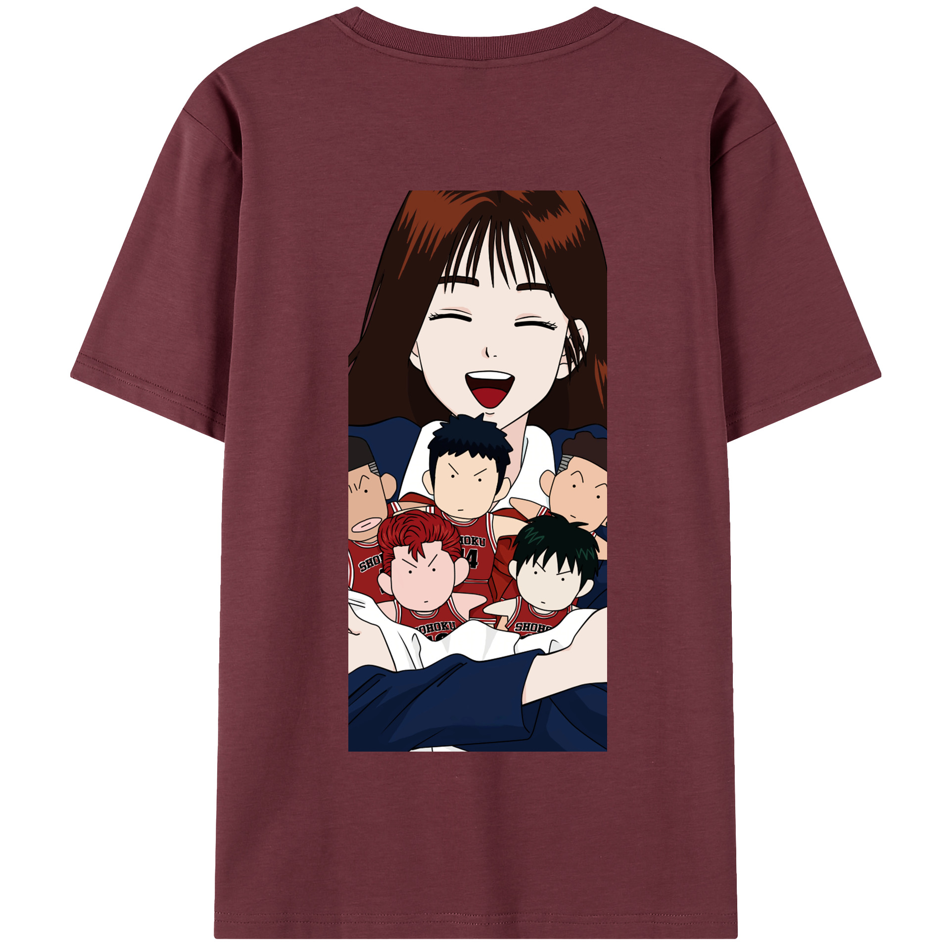 SLAM DUNK／スラムダンク 綿100％半袖Tシャツ（背面プリント）